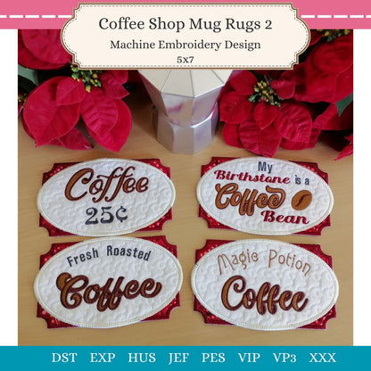 EWV352 - Coffee Shop Mug Rugs 2
