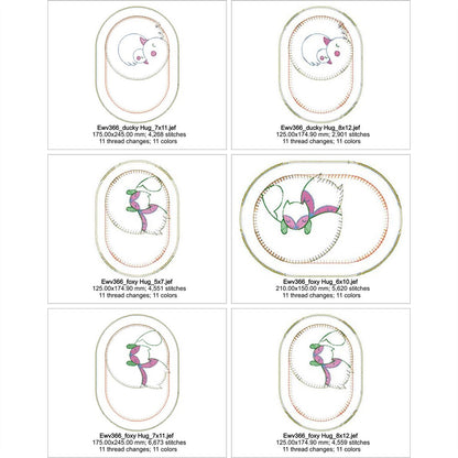 EWV366 - Hugs Mug Rugs