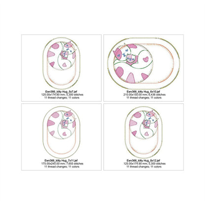 EWV366 - Hugs Mug Rugs