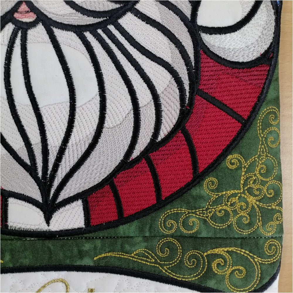 EWV367 – Stained Glass Santa Hanger