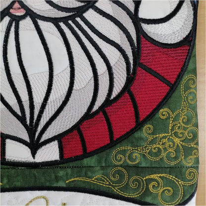 EWV367 – Stained Glass Santa Hanger