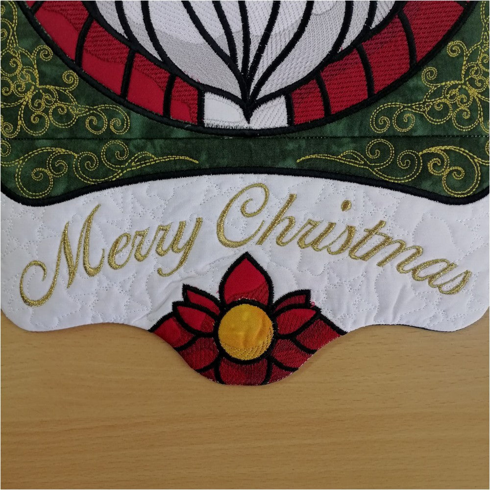 EWV367 – Stained Glass Santa Hanger