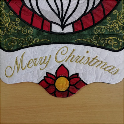 EWV367 – Stained Glass Santa Hanger