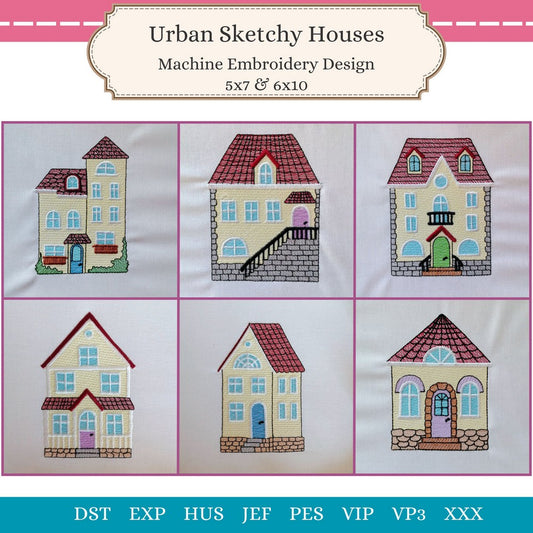 EWV373 - Urban Sketchy Houses