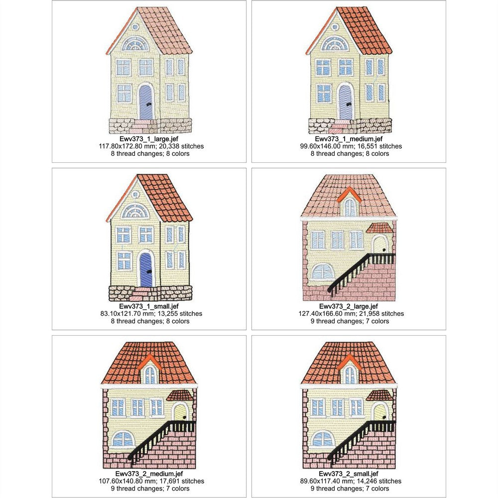 EWV373 - Urban Sketchy Houses