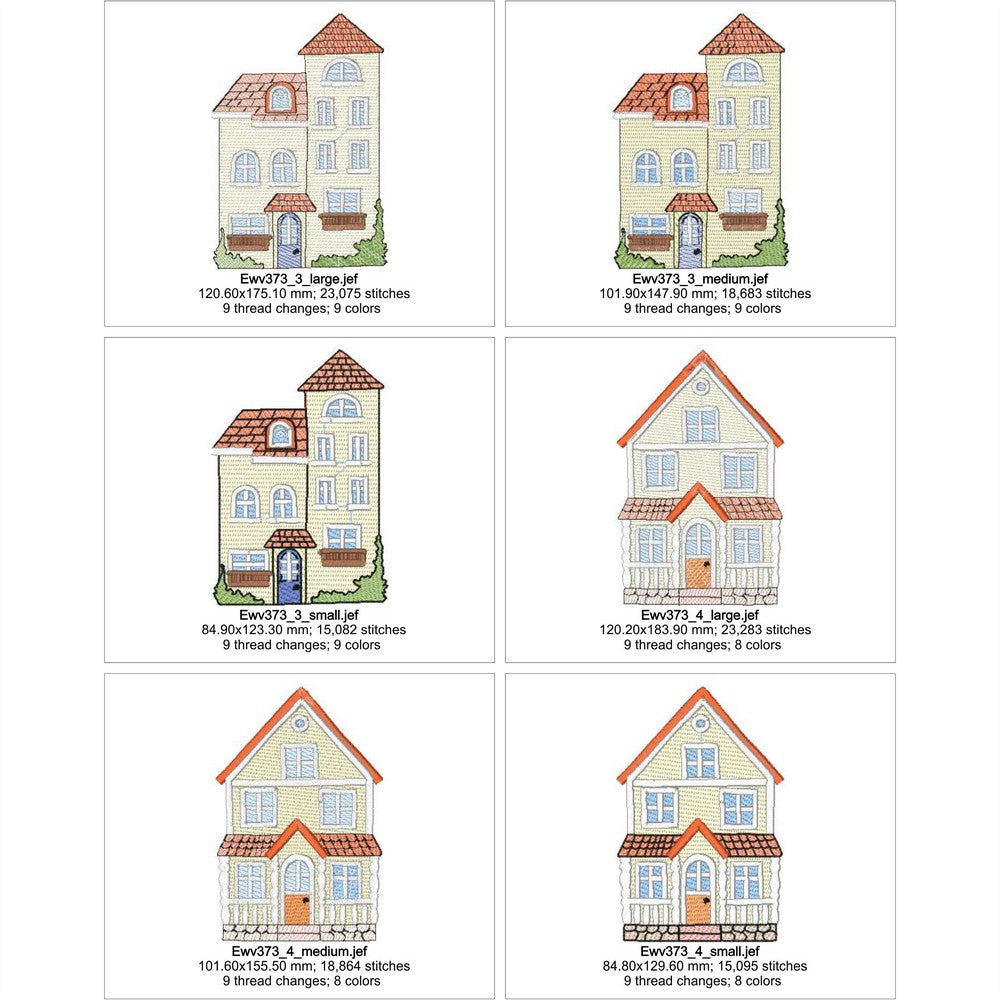 EWV373 - Urban Sketchy Houses