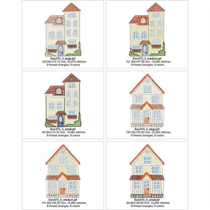 EWV373 - Urban Sketchy Houses