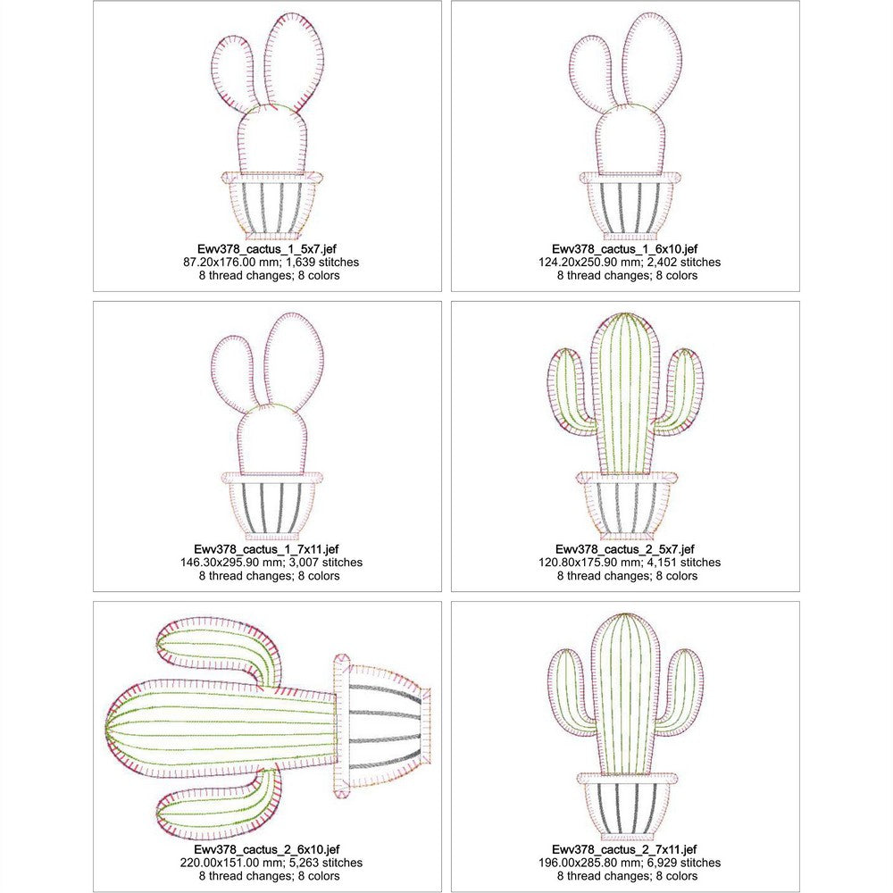 EWV378 - Cactus Applique