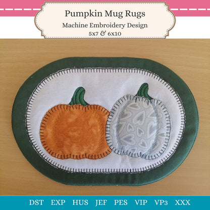 EWV381 - Pumpkin Mug Rugs