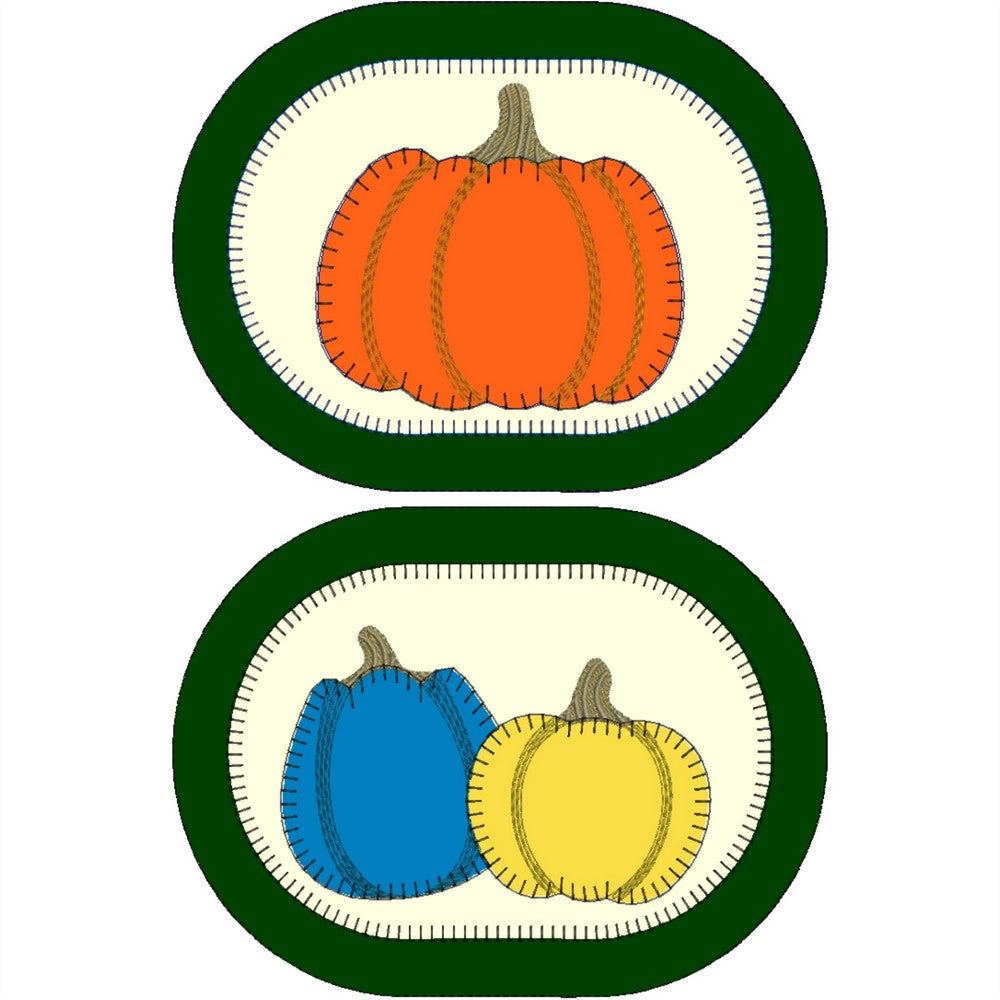EWV381 - Pumpkin Mug Rugs