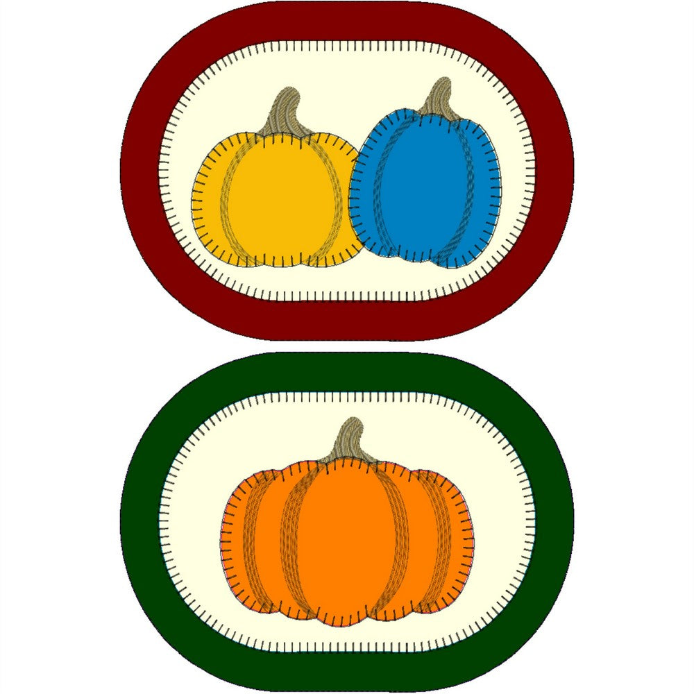 EWV381 - Pumpkin Mug Rugs