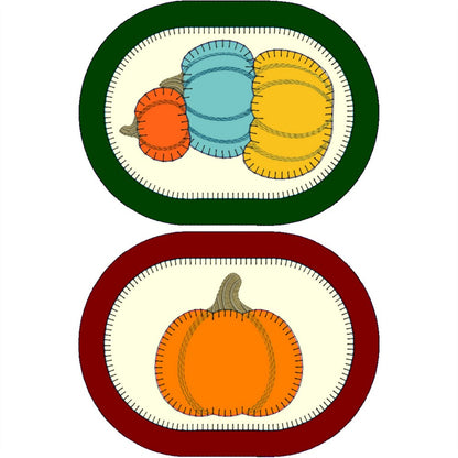 EWV381 - Pumpkin Mug Rugs
