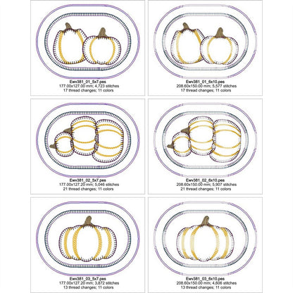 EWV381 - Pumpkin Mug Rugs
