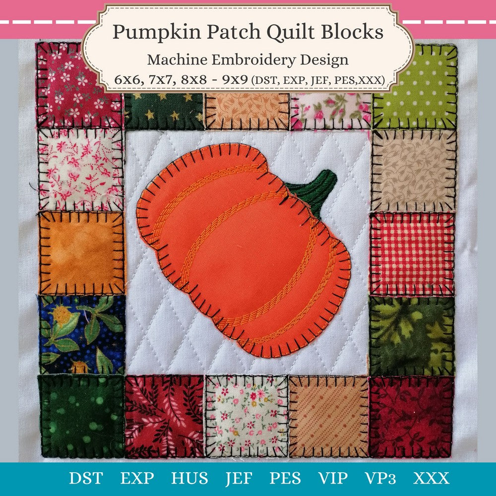 EWV382 - Pumpkin Patch Quilt Blocks
