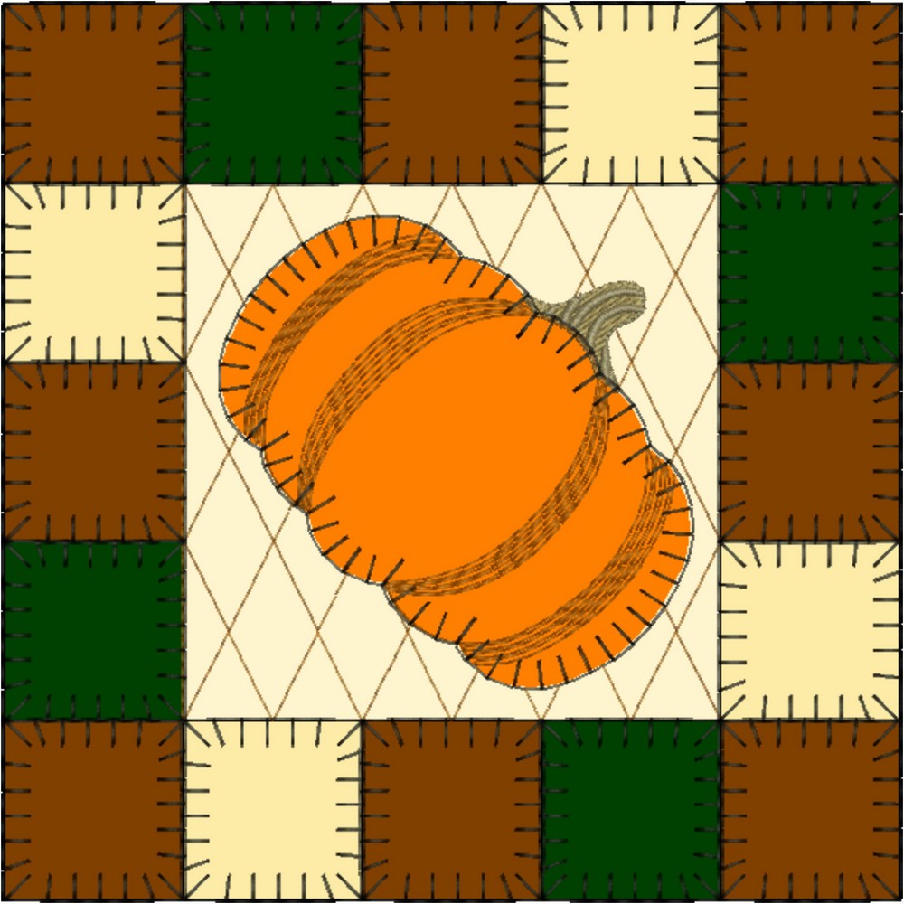 EWV382 - Pumpkin Patch Quilt Blocks