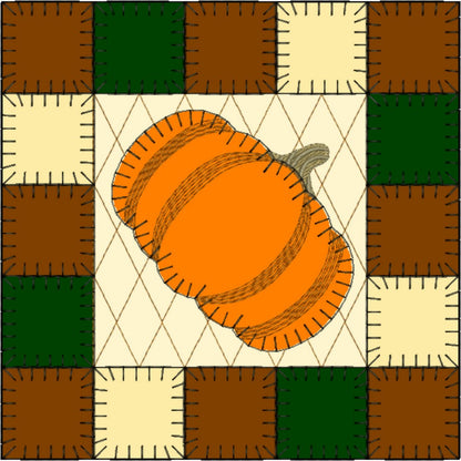 EWV382 - Pumpkin Patch Quilt Blocks