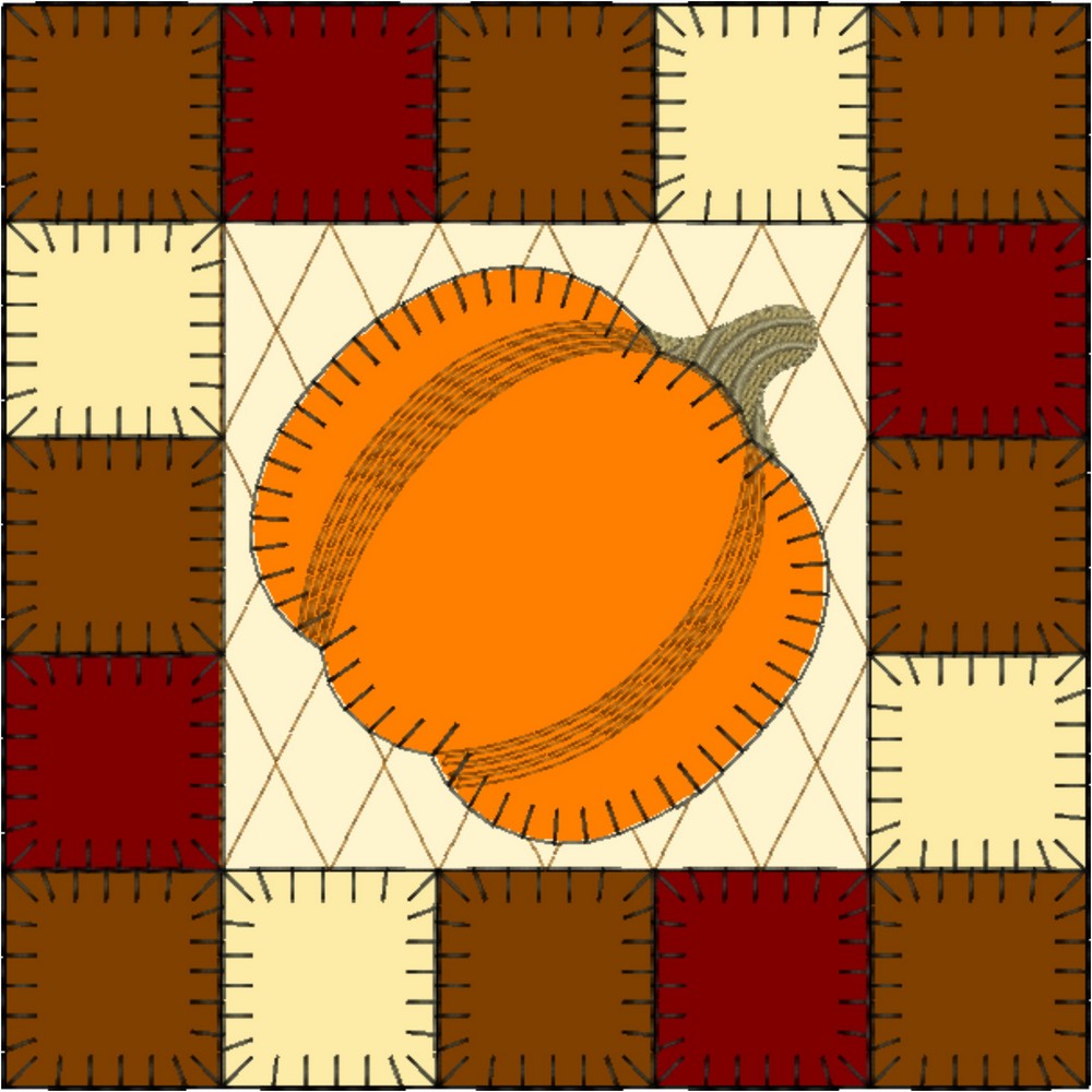 EWV382 - Pumpkin Patch Quilt Blocks