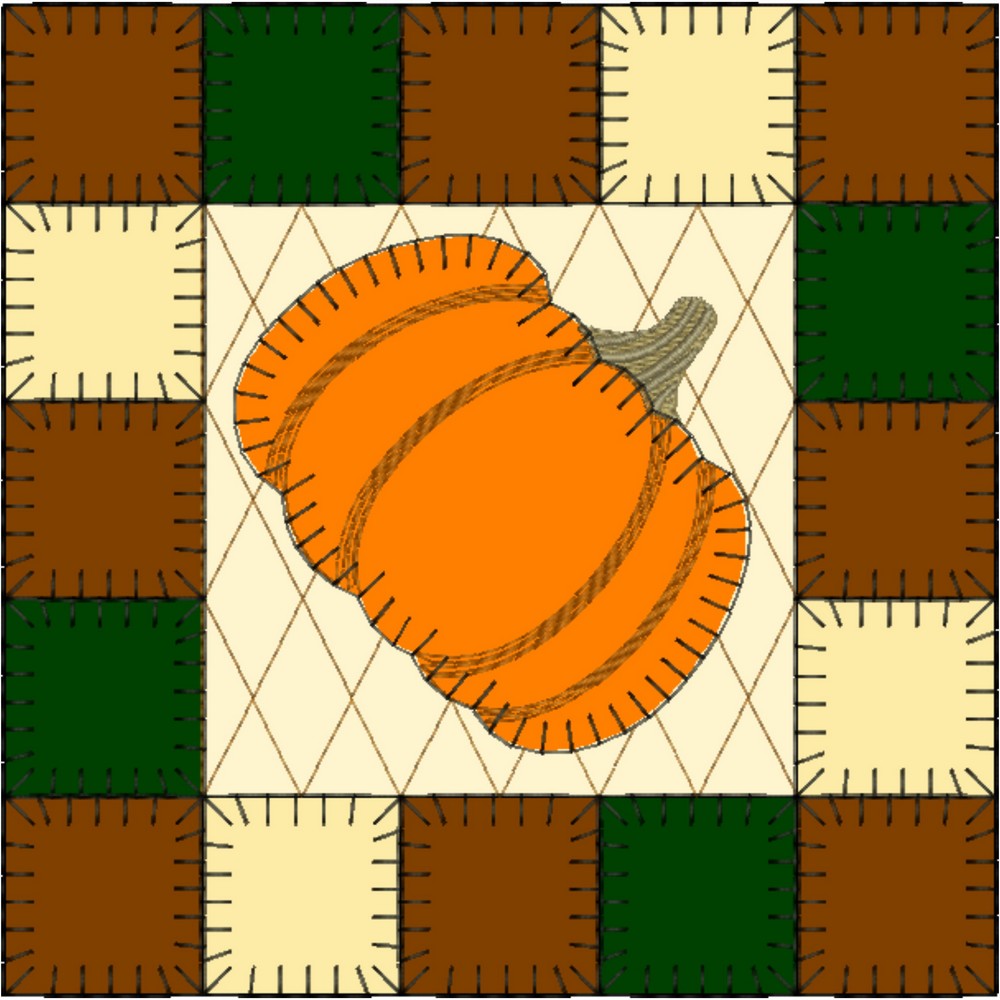EWV382 - Pumpkin Patch Quilt Blocks