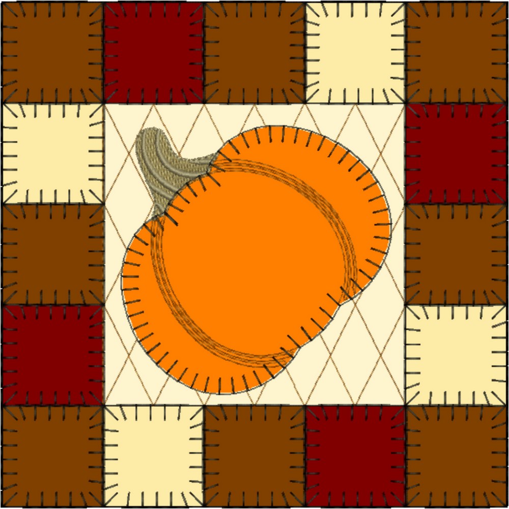 EWV382 - Pumpkin Patch Quilt Blocks