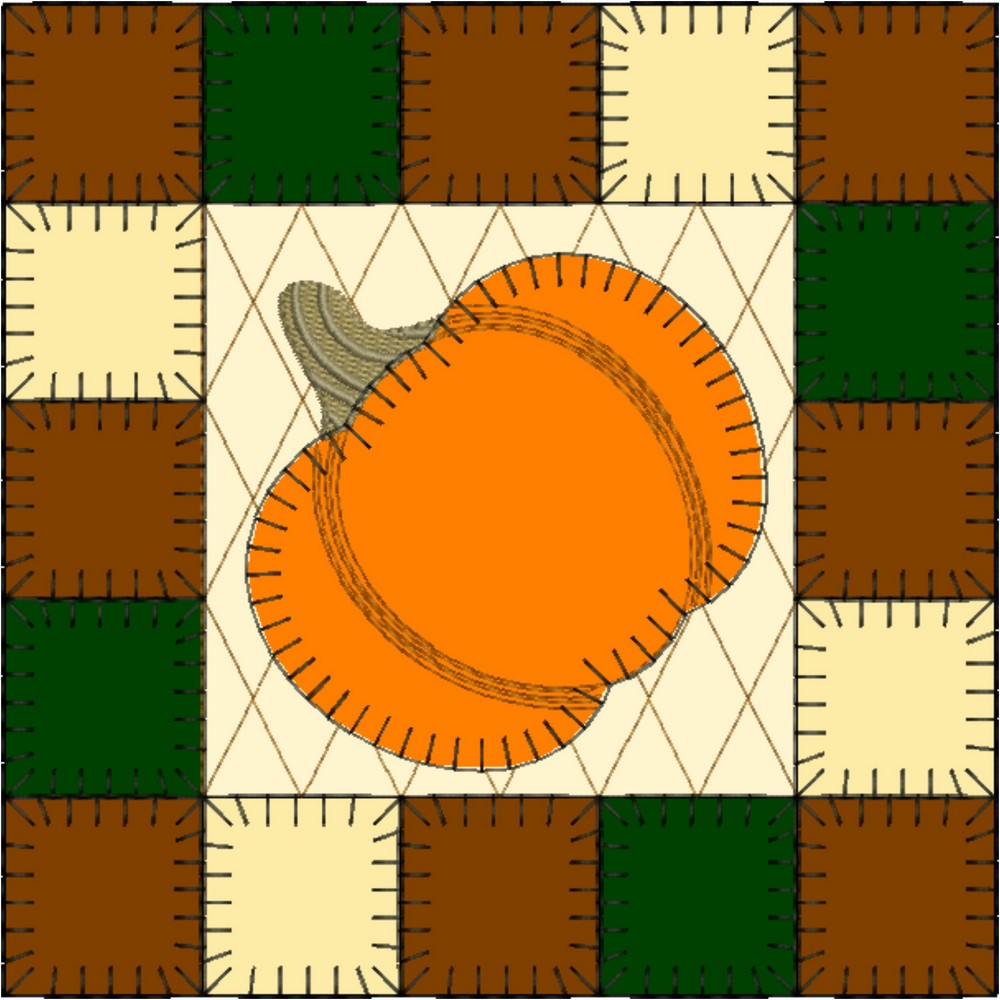 EWV382 - Pumpkin Patch Quilt Blocks