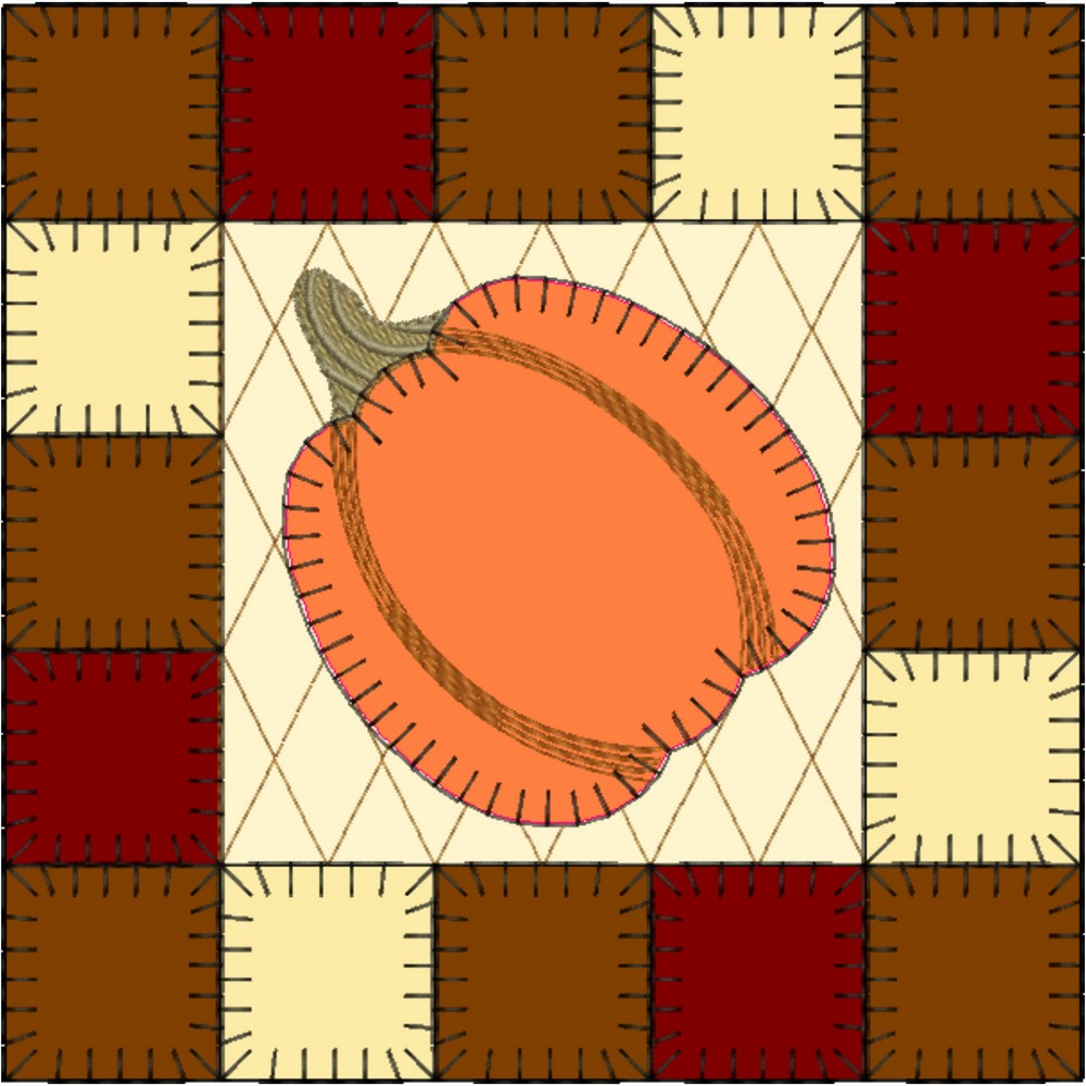 EWV382 - Pumpkin Patch Quilt Blocks