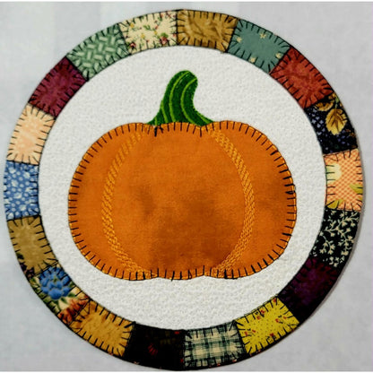 EWV383 - Pumpkin Patch Round Candle Mats