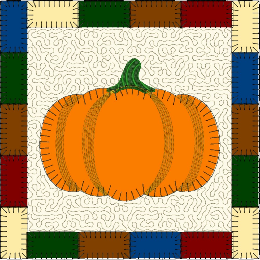 EWV384 - Pumpkin Patch Square Candle Mats