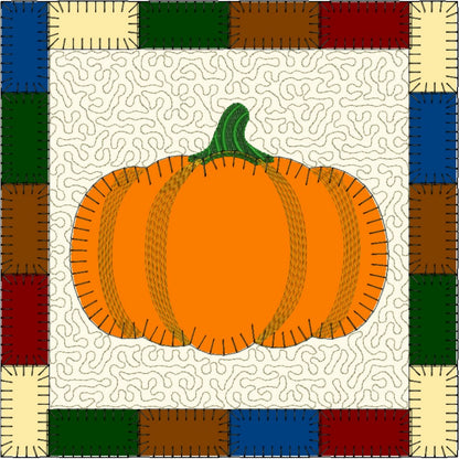EWV384 - Pumpkin Patch Square Candle Mats