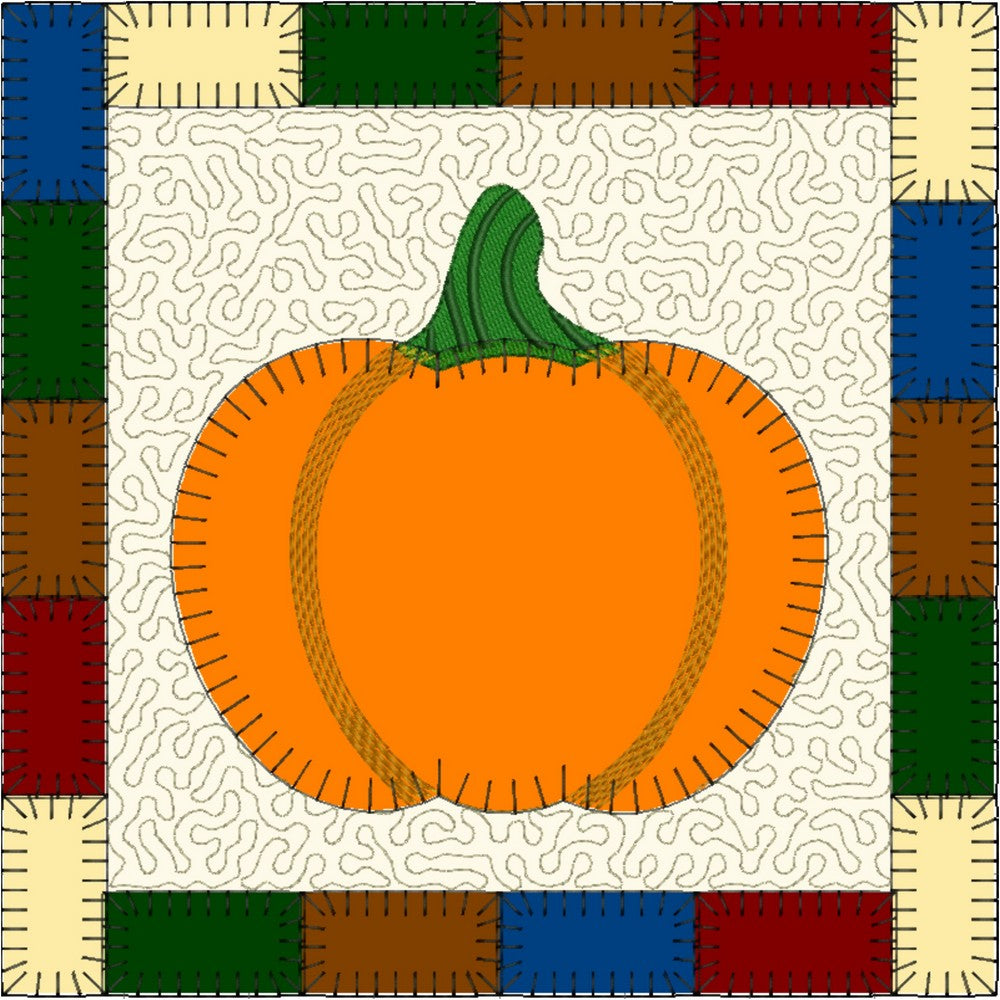 EWV384 - Pumpkin Patch Square Candle Mats
