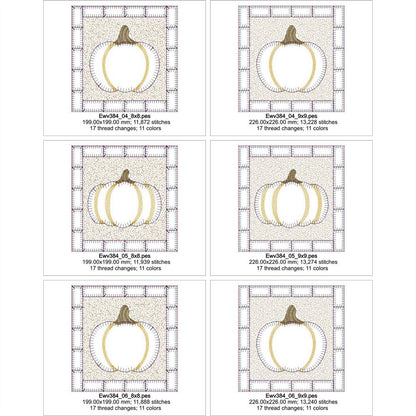 EWV384 - Pumpkin Patch Square Candle Mats