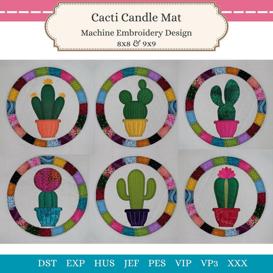 EWV386 - Cacti Candle Mats