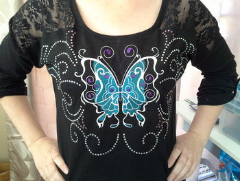 TS1273 - Hotfix Rhinestone Butterfly