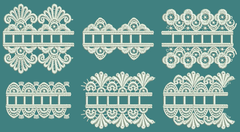 TS313 - FSL Continuous Vintage Lace Set 4